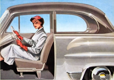 Opel Olympia Rekord Modelprogram 1954 Carbrochure (7560)